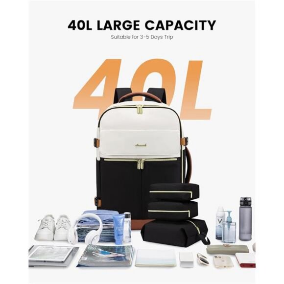 LOVEVOOK Travel Backpack for Women, TSA Carry On Backpack Flight Approved main image 7